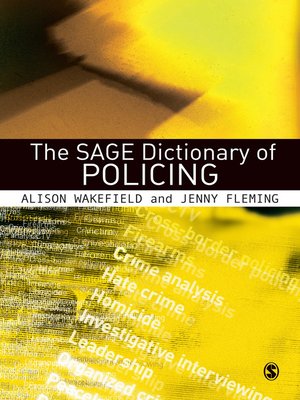 cover image of The SAGE Dictionary of Policing